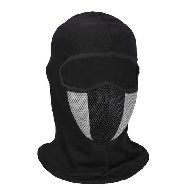 Breathable Motorcycle Full Face Balaclava: Windproof &amp;amp; Dustproof Hat gray