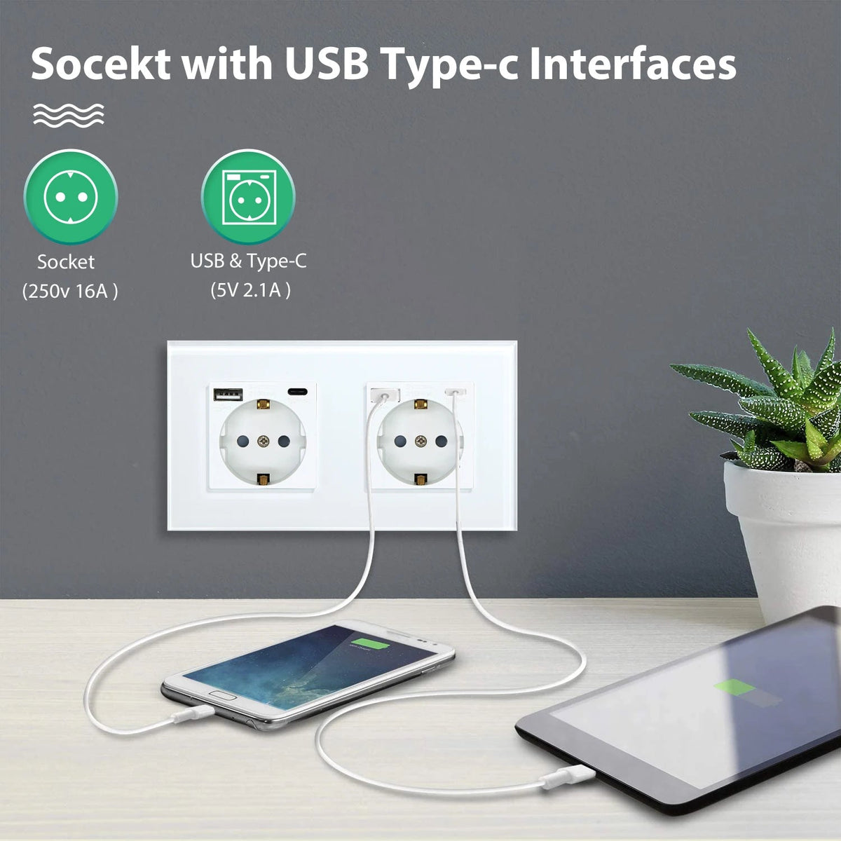 BSEED Zigbee Switches 1/2/3Gang Smart Light Switch EU Wall Sockets Wall Touch Switches Multi-Control Tuya Smart Life APP Alexa