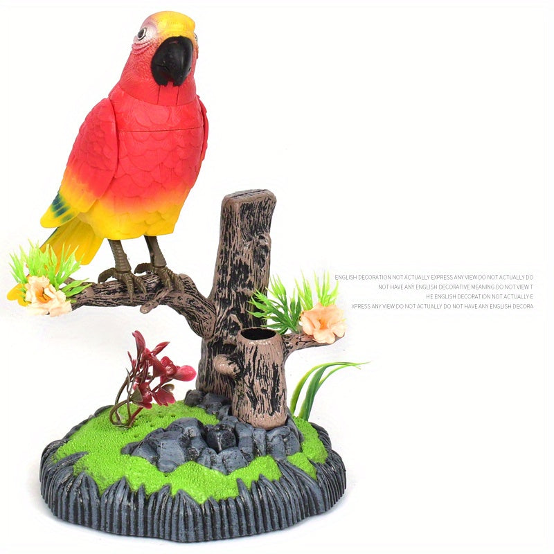 Interactive Voice-Activated Parrot Decoration &amp; Toy 506G