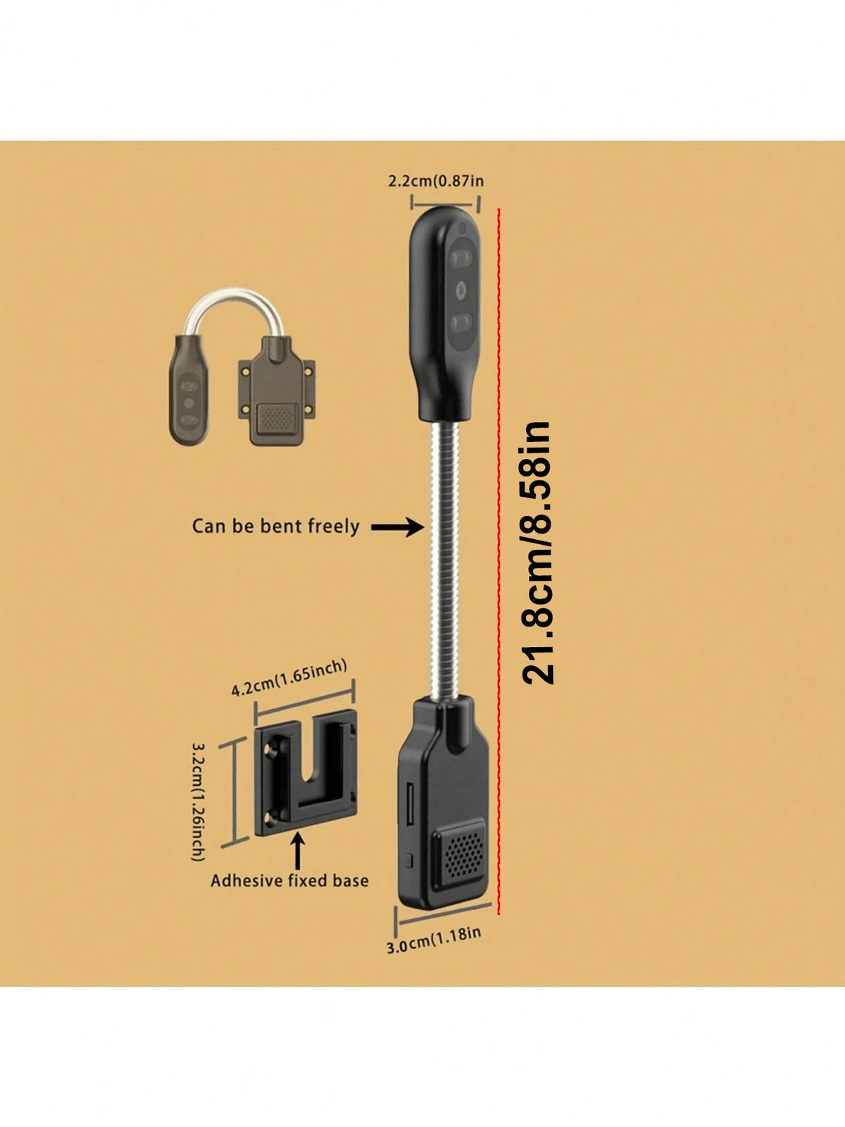 PNZEO W7 Mini Smart Home Security Camera - 1080P, Night Vision, Two-Way Audio