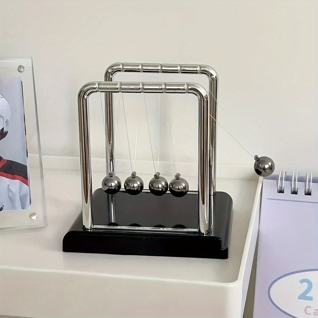 Magnetic Levitating Newton's Cradle &ndash; Classic Metal Desk Decor