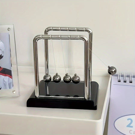 Magnetic Levitating Newton's Cradle &ndash; Classic Metal Desk Decor