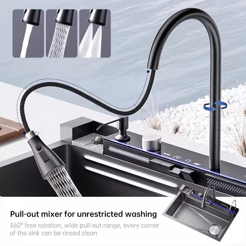 JIAYUN Heavy-Duty Kitchen Sink &ndash; Easy-Clean Stainless Steel Design
