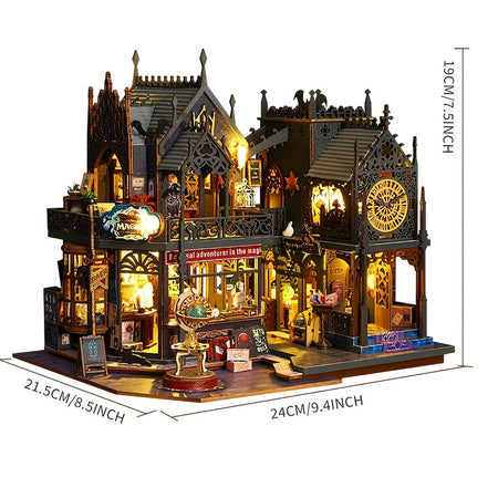 Vintage DIY Cabin Kit - Maomiyu Handmade 3D Assembly Model Toy Gift