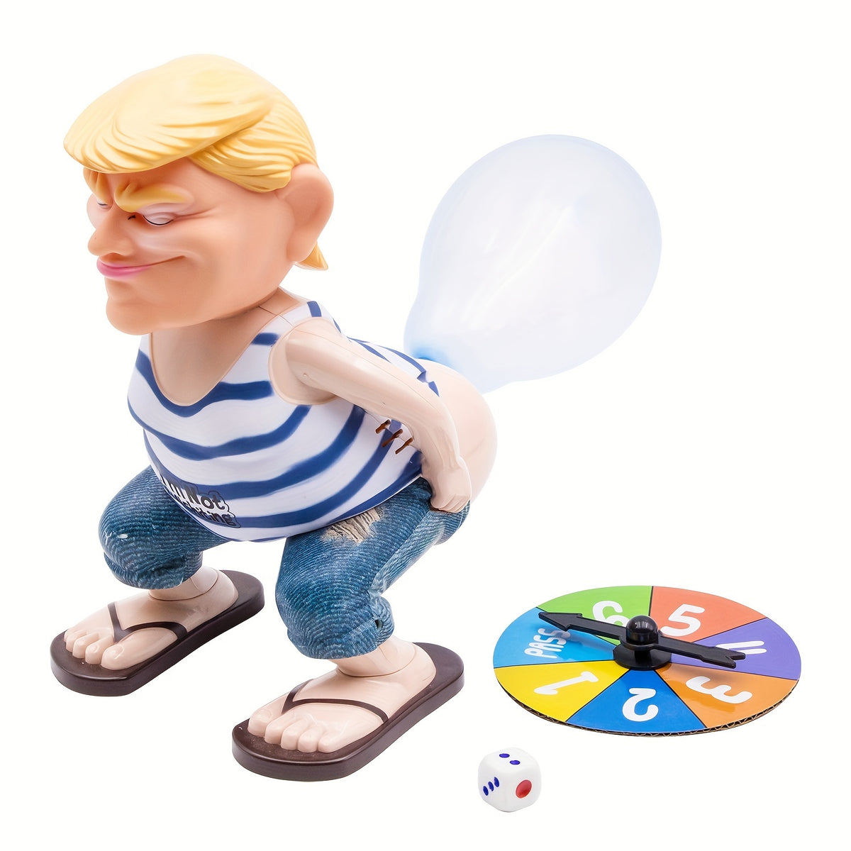 Farting Man Balloon Game Creative Toy - Stress Relief &amp; Party Game