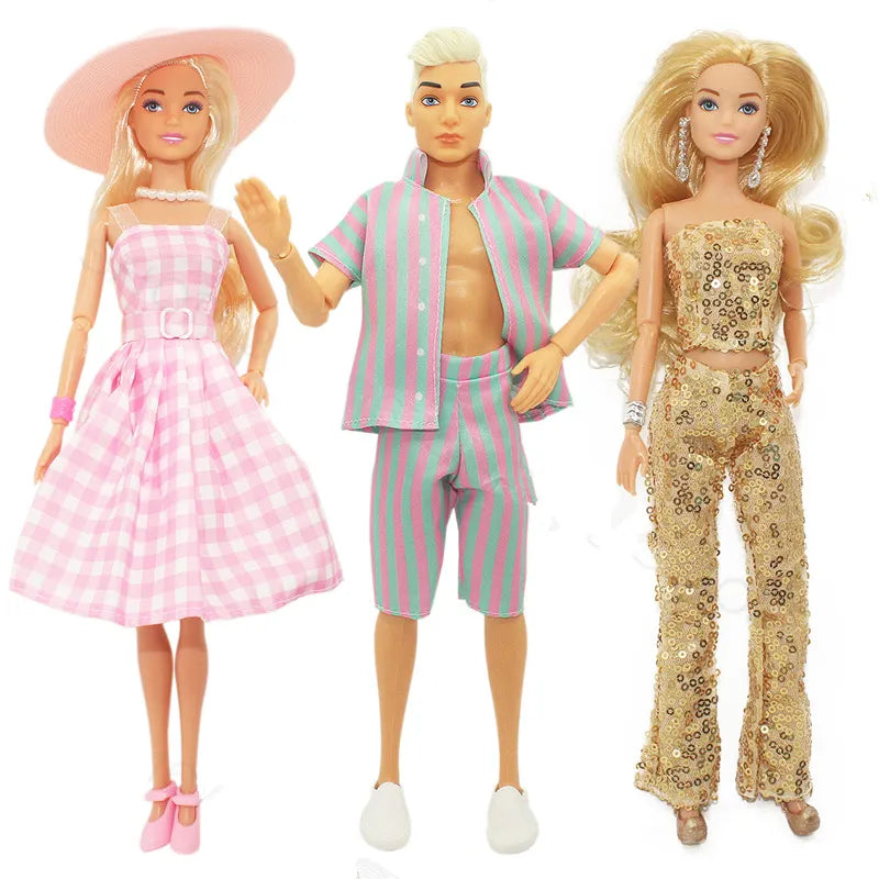 CANDY SISTER 30cm Height Female/Male Doll Couple with Clothes Suit