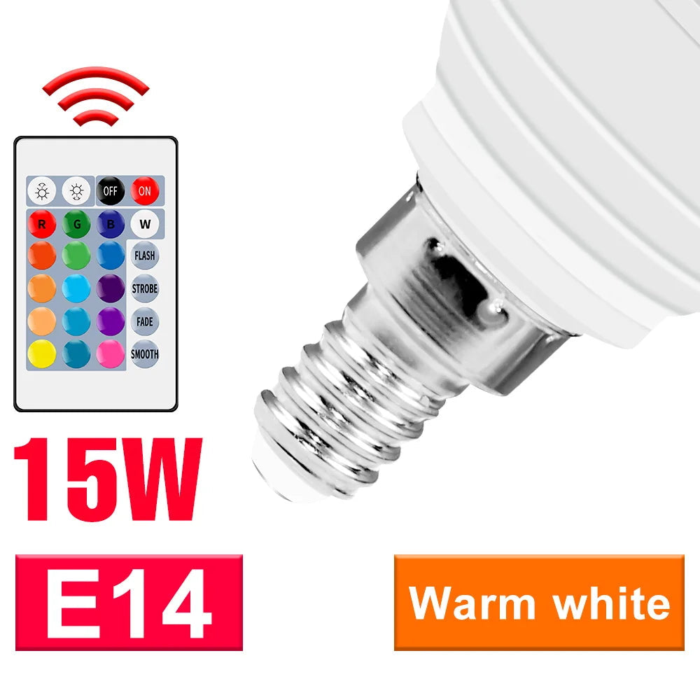 CanLing RGB Spotlight LED Bulb with Smart Control for Home Decor  E14 Warm White / 2 Years Warranty / Milky