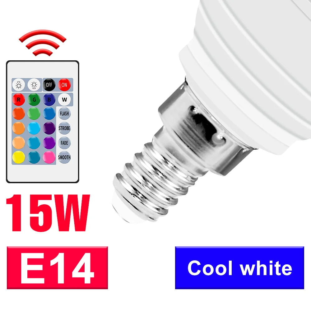 CanLing RGB Spotlight LED Bulb with Smart Control for Home Decor  E14 White / 2 Years Warranty / Milky
