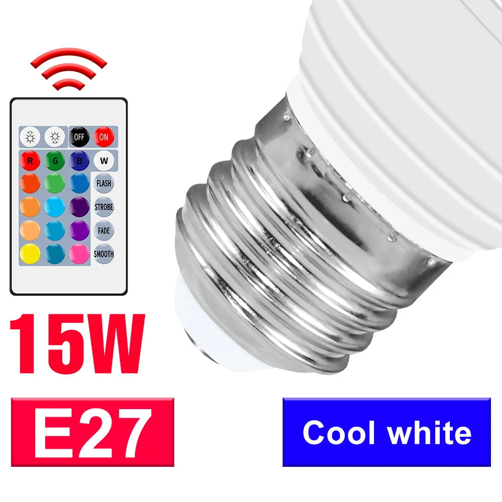 CanLing RGB Spotlight LED Bulb with Smart Control for Home Decor  E27 White / 2 Years Warranty / Milky