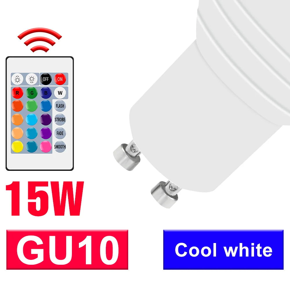 CanLing RGB Spotlight LED Bulb with Smart Control for Home Decor  GU10 White / 2 Years Warranty / Milky