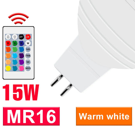CanLing RGB Spotlight LED Bulb with Smart Control for Home Decor  MR16 Warm White / 2 Years Warranty / Milky