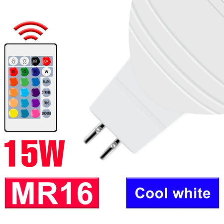CanLing RGB Spotlight LED Bulb with Smart Control for Home Decor  MR16 White / 2 Years Warranty / Transparent