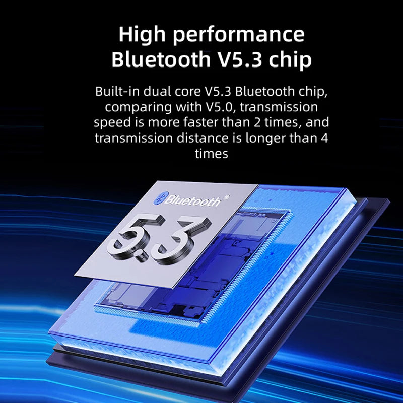 Car Bluetooth 5.3 FM Transmitter PD 30W Type-C Dual USB 4.2A Fast Charger Ambient Light Handsfree Radio Modulator MP3 Player