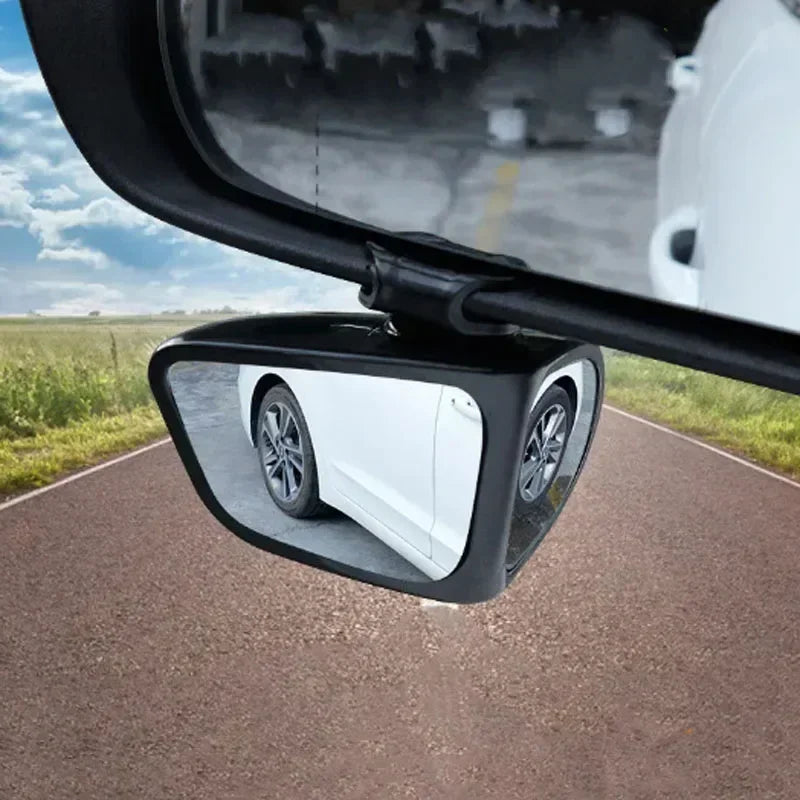 Car Rearview Mirror Blind Spot Mirror Front and Rear Wheels 360&amp;deg; Adjustable Wideangle Blind Spot Reflective Reversing