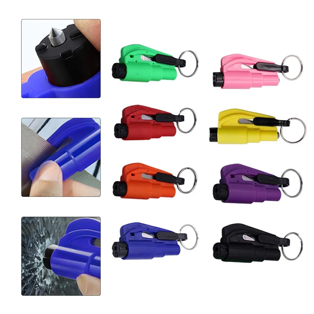 Car Safety Hammer Auto Emergency Glass Window Breaker Seat Belt Cutter Life-Saving Car Emergency Escape Hammer Survival Whistle