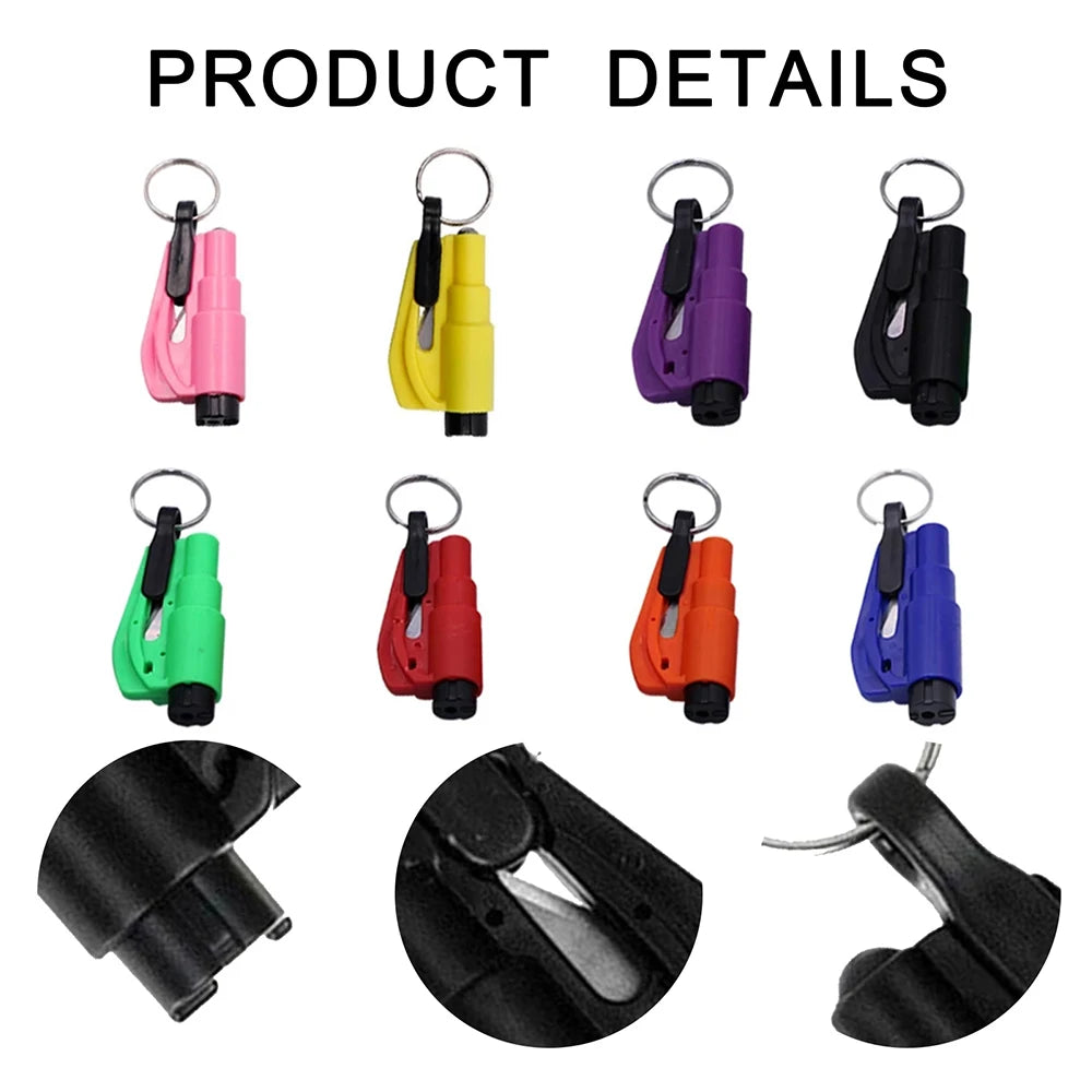 Car Safety Hammer Auto Emergency Glass Window Breaker Seat Belt Cutter Life-Saving Car Emergency Escape Hammer Survival Whistle