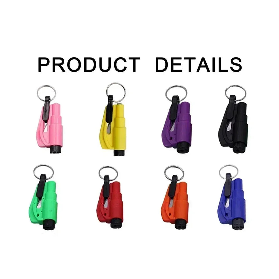 Car Safety Hammer Auto Emergency Glass Window Breaker Seat Belt Cutter Life-Saving Car Emergency Escape Hammer Survival Whistle