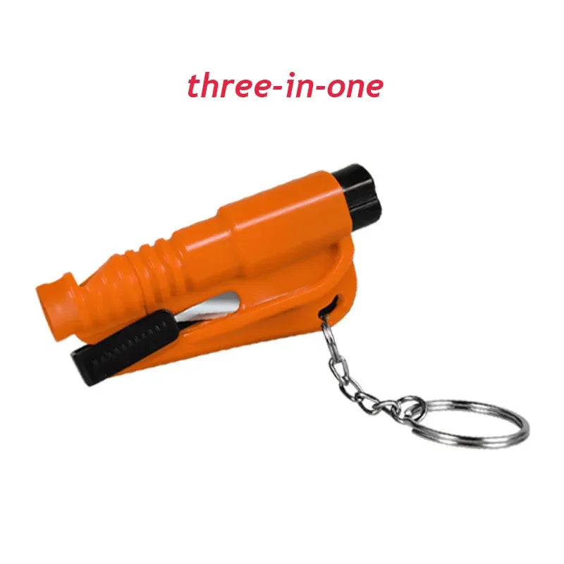 Car Safety Hammer Auto Emergency Glass Window Breaker Seat Belt Cutter Life-Saving Car Emergency Escape Hammer Survival Whistle