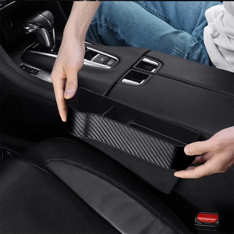 Car Seat Crevice Gaps Storage Box Seat Organizer Gap Slit Filler Holder For Wallet Phone Cigarette Slit Pocket Car Storag Box