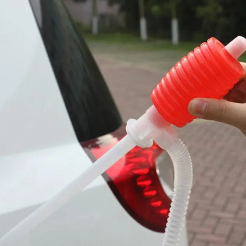 Car Truck Hand Pump Fuel Oil Gasoline Diesel Transfer Sucker Manual Fuel Pump Siphon Suction Water Fuel Transfer Pump Accessory Default Title