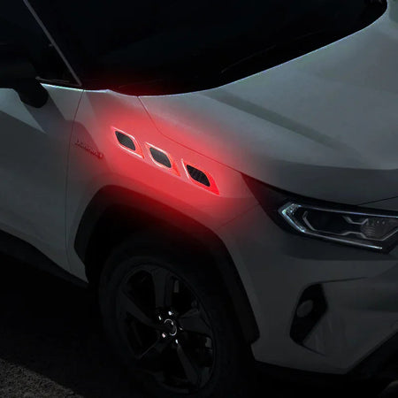 Carbon Fiber Car Reflective Sticker Set - 3D Styling Strips for Night Safety (6PCs)