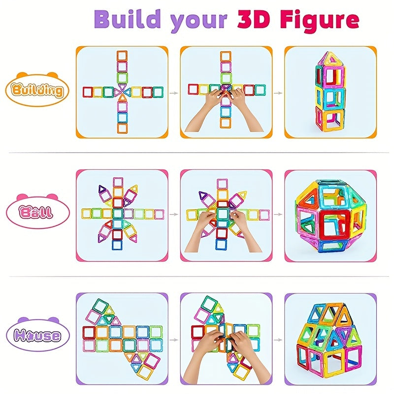 Magnetic Building Blocks DIY Designer Educational Toy Set