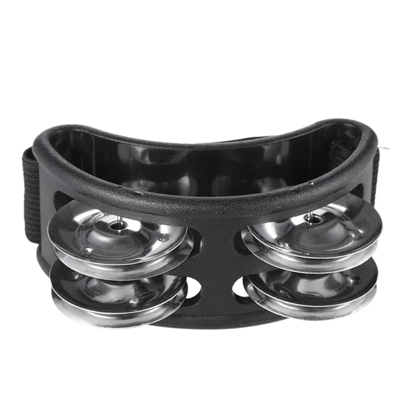 Children's Hand Foot Jingle Drum - Musical Educational Tambourine black