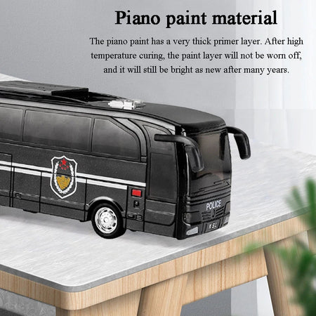 Children's School Bus Toy Model Simulation Inertial Bus Police School Bus Bus Light Car Toys for Boys Toy Gift Model Kids Gifts