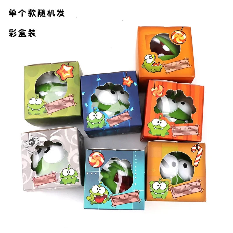 Children's squeeze animal doll mung bean monster cut rope frog water toy novelty gag candy game rubber voice gift random style