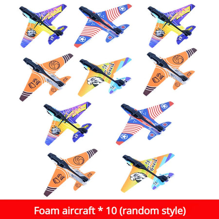 Children's Toy Ejection Aircraft Shooting Game Outdoor Parent-child Sports Toy Boy Gift Shooting Aircraft Set Foam aircraft / China