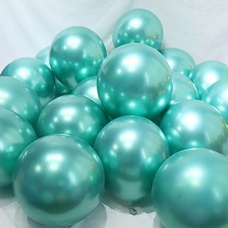 Chrome Metallic Mermaid Latex Balloons Set for Various Occasions