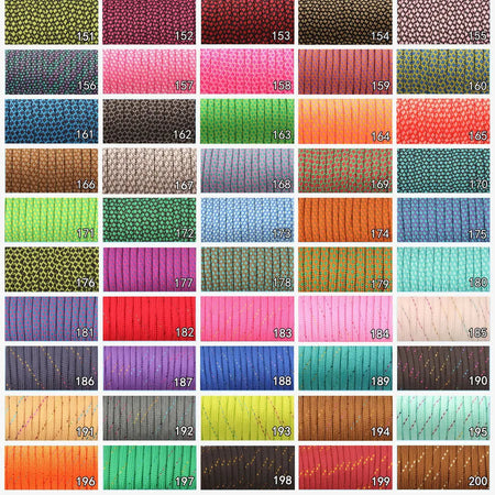 Colourful 550 Paracord 4mm 100ft Rope for Hiking &amp;amp; Camping