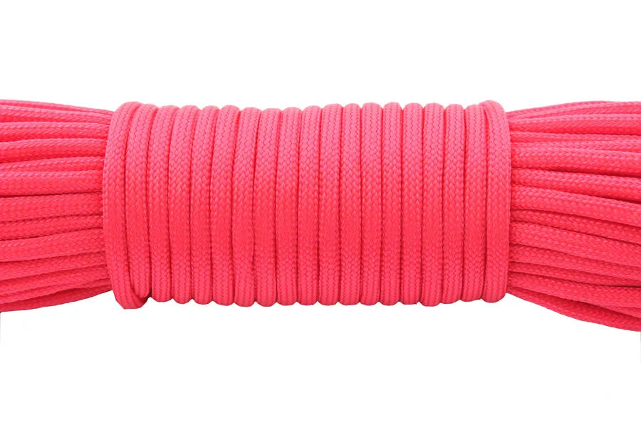 Colourful 550 Paracord 4mm 100ft Rope for Hiking &amp;amp; Camping