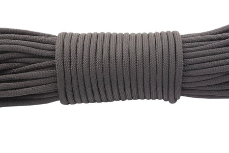 Colourful 550 Paracord 4mm 100ft Rope for Hiking &amp;amp; Camping black / 25feet