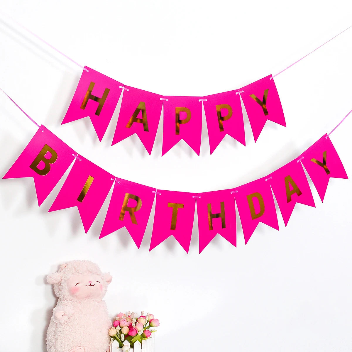 Colourful Happy Birthday Banner Set - 13 Pieces 08