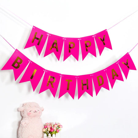 Colourful Happy Birthday Banner Set - 13 Pieces 08