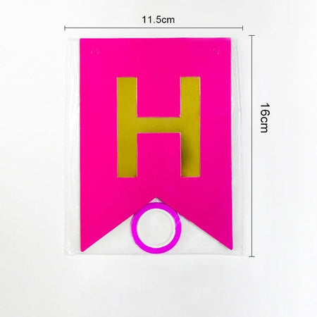 Colourful Happy Birthday Banner Set - 13 Pieces