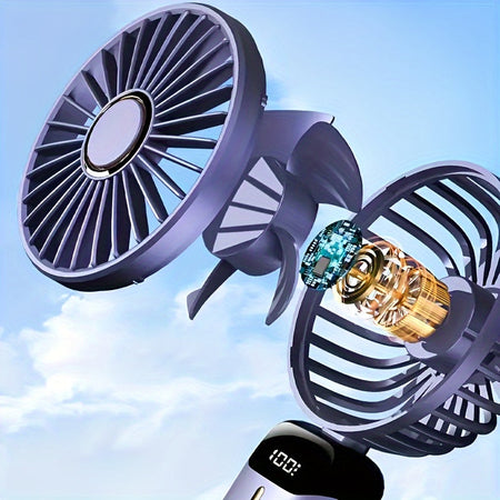 Compact Desk Personal Fan with Digital Display