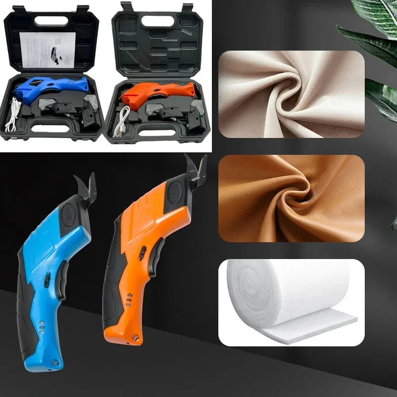 Cordless Electric Scissors Home Electric Trimmer Sewing Scissor USB Cutter Cloth Carpet Charging DIY Leather Cutting Tools
