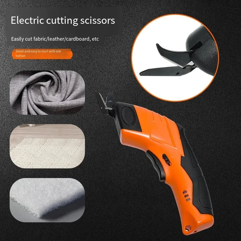 Cordless Electric Scissors Home Electric Trimmer Sewing Scissor USB Cutter Cloth Carpet Charging DIY Leather Cutting Tools
