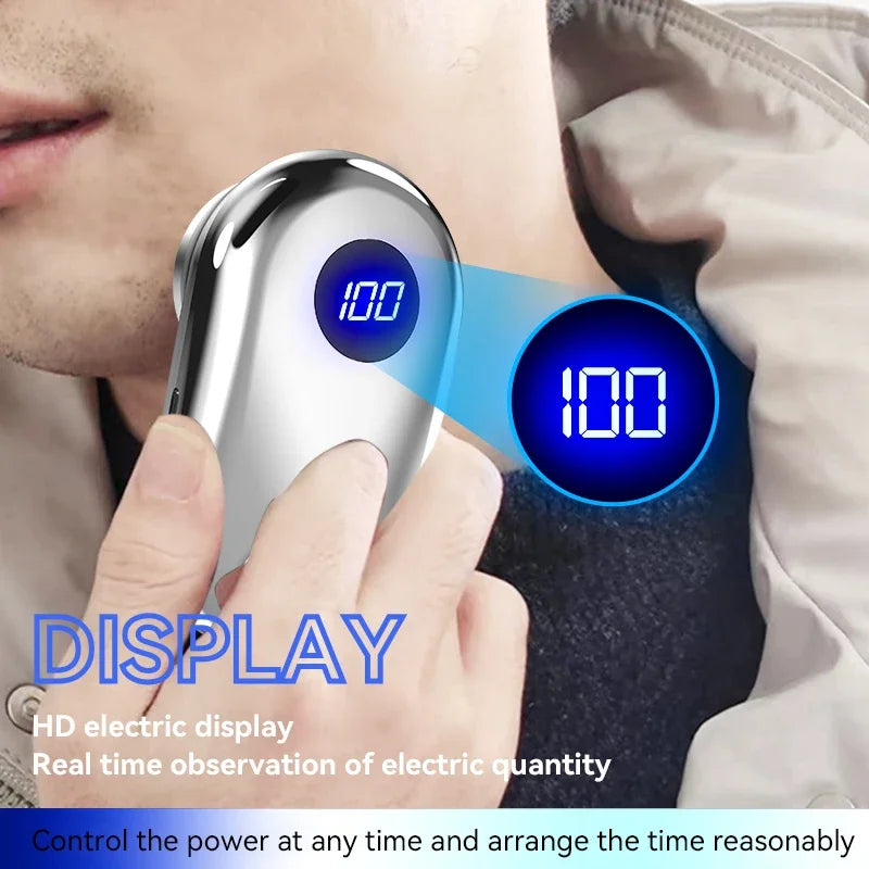 Cosinion Mini Electric Shaver with Atmosphere Lamp and LED Display