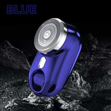 Cosinion Mini Electric Shaver with Atmosphere Lamp and LED Display  Blue