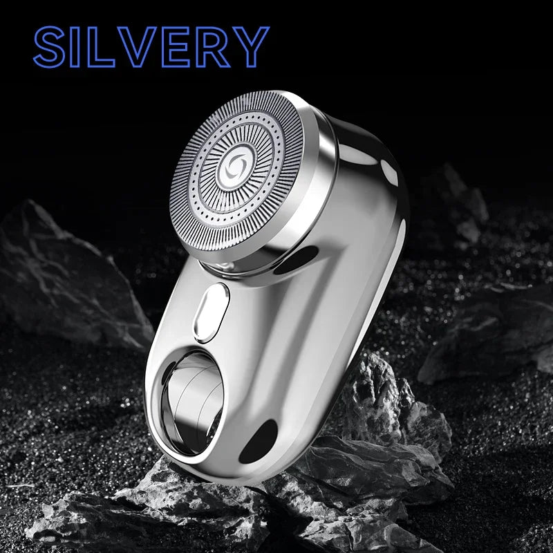 Cosinion Mini Electric Shaver with Atmosphere Lamp and LED Display  Silver