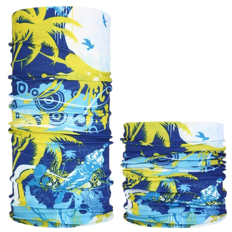 Cotton Camping Print Scarf &amp;amp; Balaclava for Outdoor Sports  R14 / 25X50CM