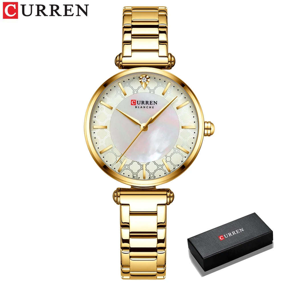 CURREN 2020 New Gold Watch Women Watches Ladies Creative Steel Women's Bracelet Watches Female Waterproof Clock Relogio Feminino