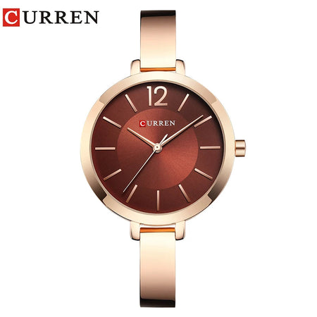 CURREN Silver Watch Women Watches Fashion Ladies Creative Steel Women's Bracelet Waterproof Quartz Watches Female Clock