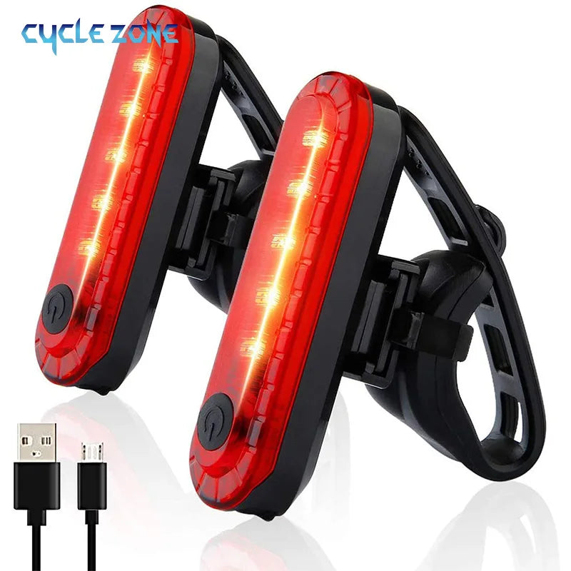 Cycle Zone USB Rechargeable Red Bike Tail Light