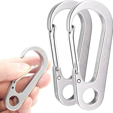 D-Ring Key Chain Carabiner Clips - Set of 10, 20, or 30