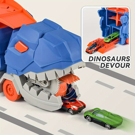 Dinosaur Ultimate Hauler Track Toy - Transforming Truck and T-rex