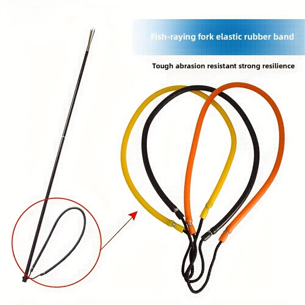 BLUEFREE 5x10mm Black Elasticated Latex Rubber Bands &ndash; High-Strength Abrasion-Resistant Fishing Gear